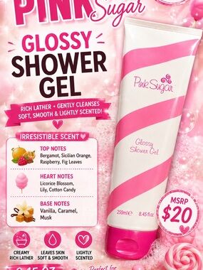 Pink Sugar Glossy Shower Gel – 8.45 oz |